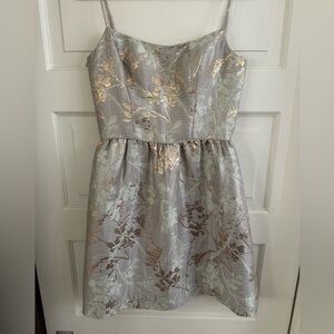 Gianni Bini spaghetti strapped jacquard print